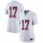 Women's Alabama Crimson Tide #17 Jaylen Waddle White Limited NCAA College Football Jersey 2403KYVK1